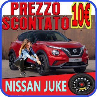 Ruotino di scorta Nissan Juke ( F16 ) 5 Fori Ruota 135/90 R16 Da Anno 2019 Fino ad Anno 2024