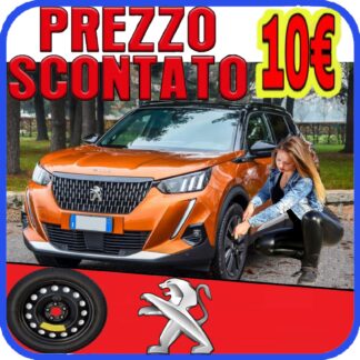 Ruotino di scorta Peugeot 2008 ( P24 ) 4 Fori Ruota 125/85 R16 Da Anno 2019 Fino ad Anno 2024
