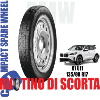 Ruotino di scorta Bmw X1 ( U11 ) No M-Sport 5 Fori Ruota 135/80 R17 Da Anno 2022 Fino ad Anno Oggi