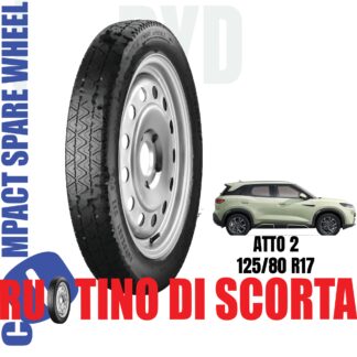 Ruotino di scorta Byd Atto 2 5 Fori Ruota 125/80 R17 Da Anno 2025 Fino ad Anno Oggi