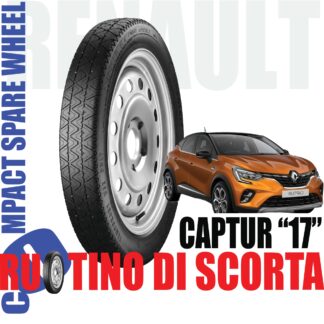 Ruotino di scorta 17″ Renault Captur 5 fori 125/80 R17 – Solo Ruotino