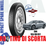 Ruotino di scorta Kia EV4 5 Fori Ruota 155/80 R17 Da Anno 2025 Fino ad Anno 2026 Con Cric in Astuccio