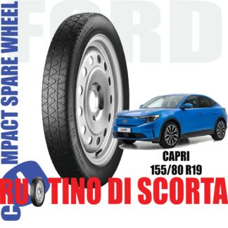 Ruotino di scorta Ford Capri 5 Fori Ruota 155/80 R19 Da Anno 2024 Fino ad Anno Oggi