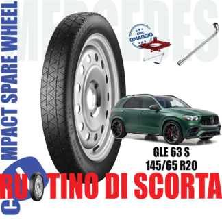 Ruotino di scorta Mercedes-AMG GLE 63 S 4Matic ( V167 ) 5 Fori Ruota 145/65 R20 Con Cric e Chiave