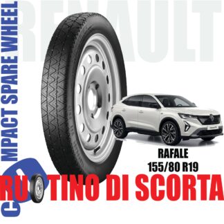 Ruotino di scorta Renault Rafale 5 Fori Ruota 155/80 R19 Da Anno 2024 Fino ad Anno Oggi