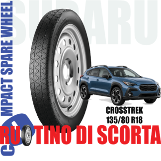 Ruotino di scorta Subaru Crosstrek 5 Fori Ruota 135/80 R18 Da Anno 2023 Fino ad Anno 2026