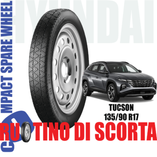 Ruotino di scorta Hyundai Tucson ( NX4 ) 5 Fori Ruota 135/90 R17 Da Anno 2020 Fino ad Anno 2024