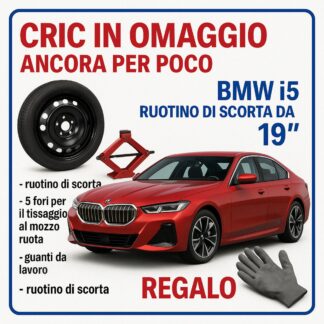 Ruotino di scorta Bmw i5 ( G60 ) 5 Fori Ruota 125/70 R19 Da Anno 2023 Fino ad Anno Oggi Con Cric