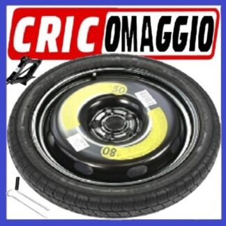 Ruotino di scorta Chevrolet Camaro 5 Fori Ruota 125/80 R17 Da Anno 2016 Fino ad Anno Oggi Con Cric