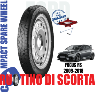 Ruotino di scorta Ford Focus RS 5 Fori Ruota 115/85 R18 Con Cric Da Anno 2009 Fino ad Anno 2018