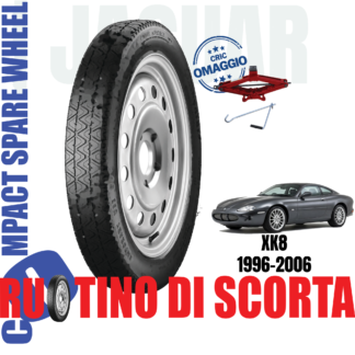 Ruotino di scorta Jaguar Xk8 ( X100 ) 5 Fori Ruota 145/80 R18 Con Cric Da Anno 1996 Fino ad Anno 2006