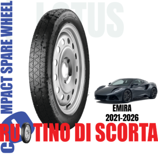 Ruotino di scorta Lotus Emira 5 Fori Ruota 175/55 R19 Da Anno 2021 Fino ad Anno 2026